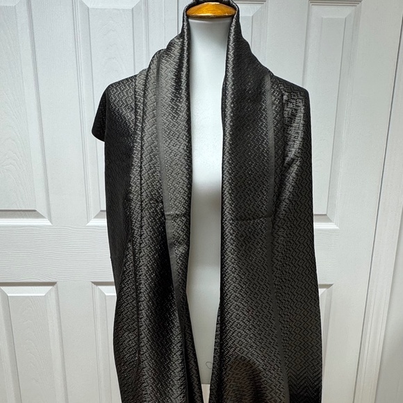 Jim Thompson Dark Grey/Blue Silk Scarf - 77" x 32" - NEW in Bag. - Picture 1 of 12